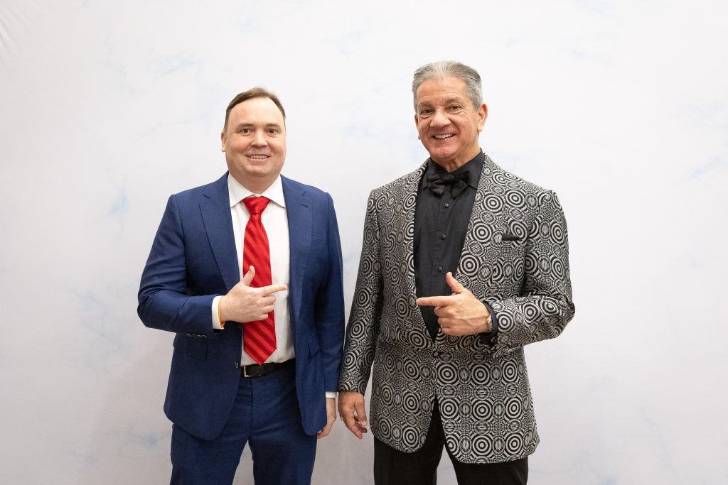 Clint with Bruce Buffer, UFC's official ring announcer