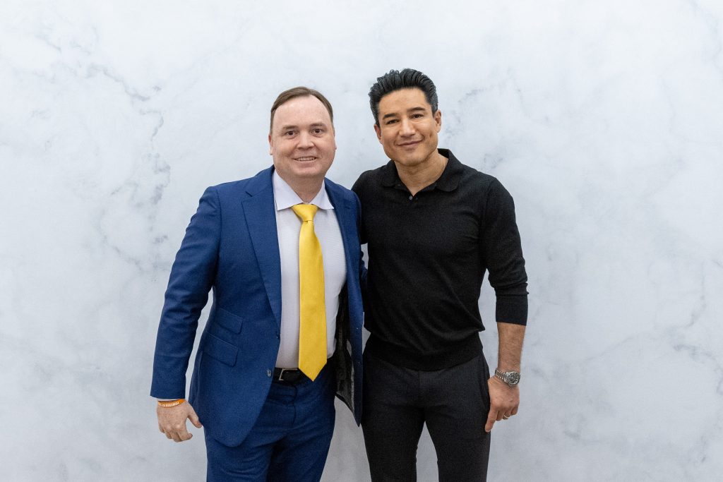 Clint with Mario Lopez, Actor + TV Host