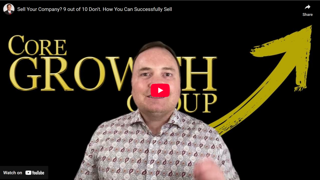 Exit your company via a big dollar sale and industry leading multiple.