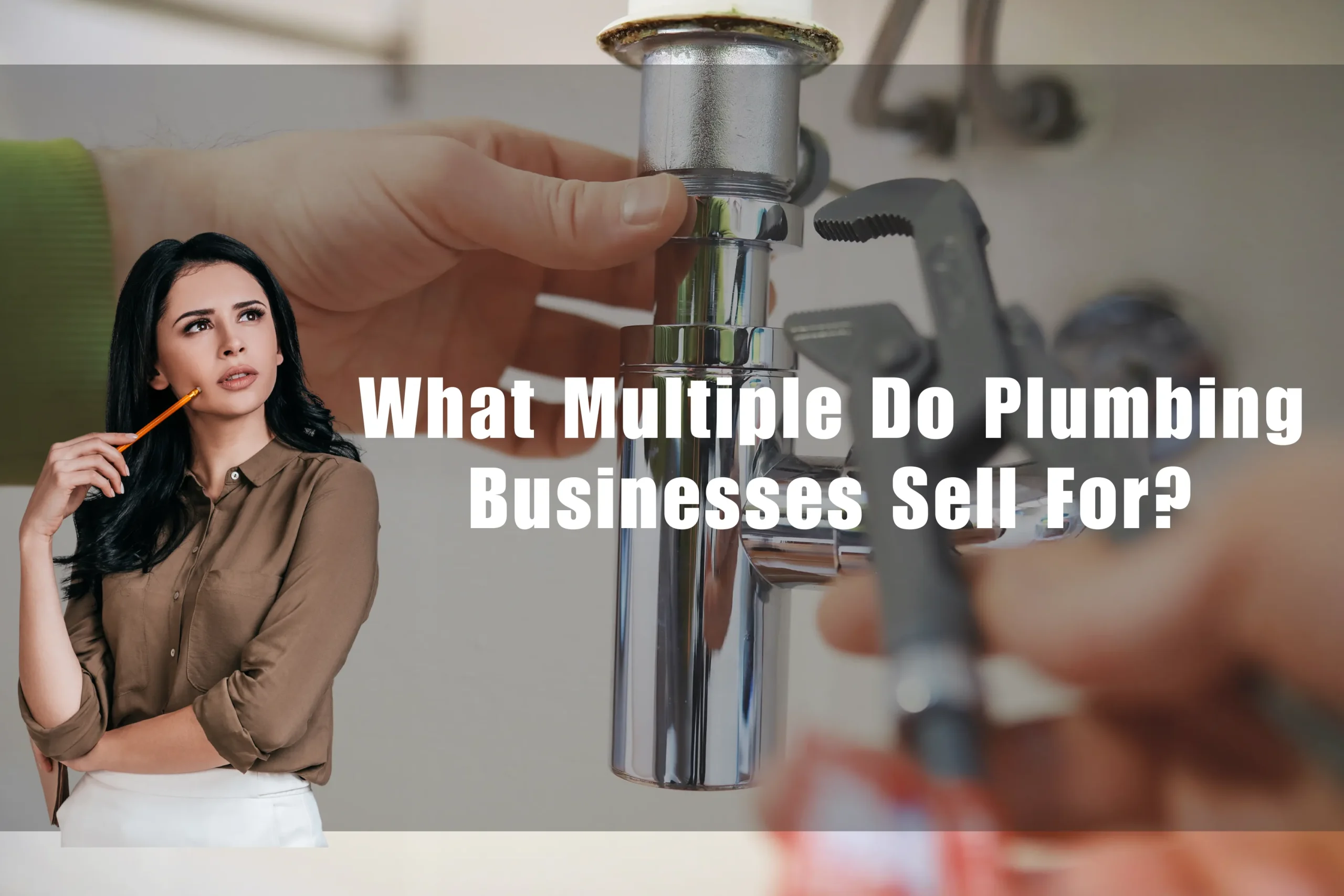 Explanation of what valuation multiple plumbing businesses typically sell for and how pricing is determined in business sales.