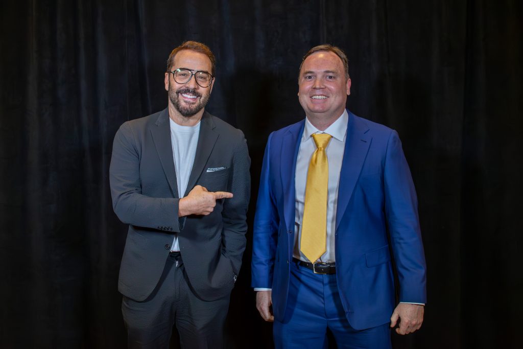 Clint with Entourage actor and famous comedian Jeremy Piven