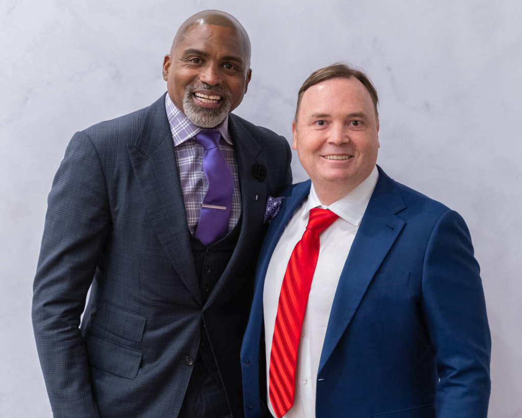 Clint with Cuttino Mobley, ex-NBA Player + Entrepreneur
