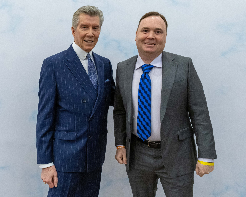 Clint with Michael Buffer, NFL, WWE and Pro Boxing Announcer