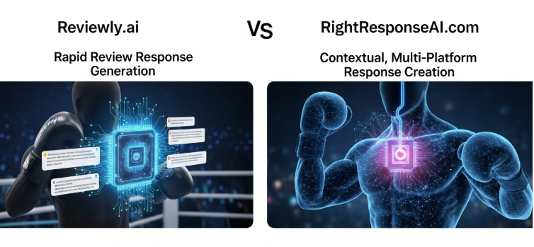 Reviewly.ai vs RightResponseAI.com features, pricing, capabilities compared