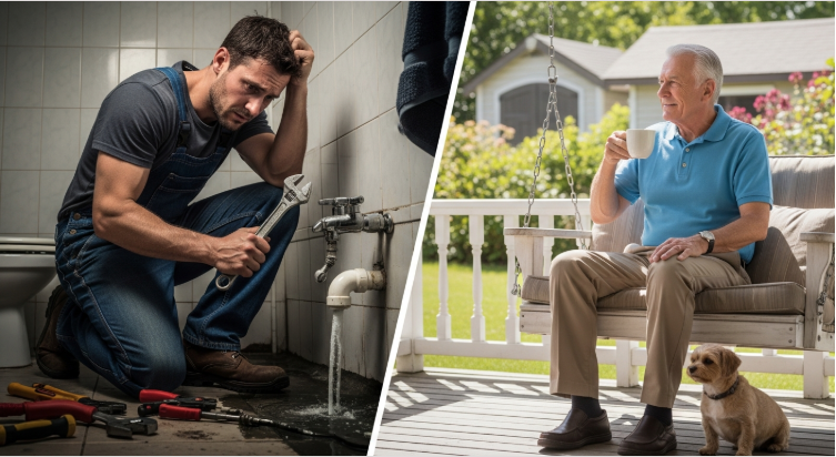 Stressed plumber vs plumber who prepared and successfully sold his company